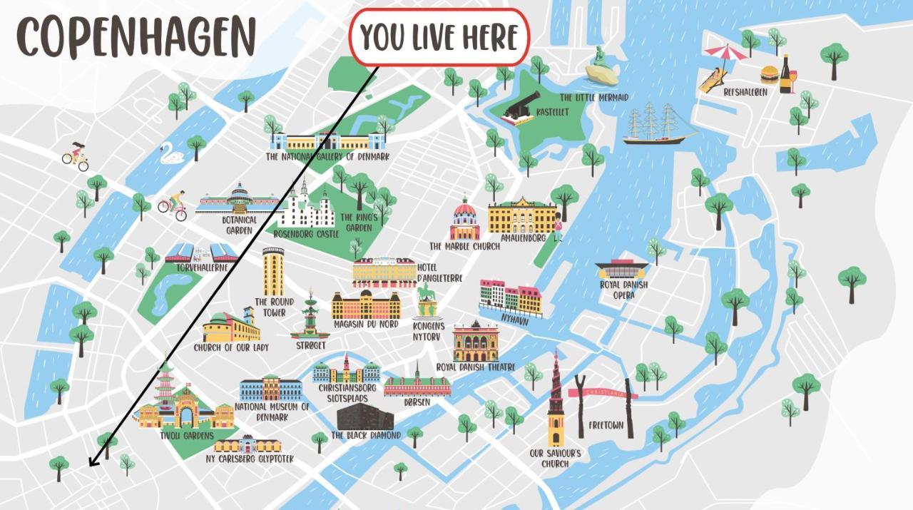 Stylish 5 Person Apartment In Vibrant Urban Area Copenhagen Luaran gambar